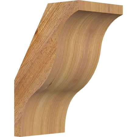 Ekena Millwork 6"W x 8"D x 12"H Funston Rough Sawn Knee Brace, Western Red Cedar BRC06X08X12FST00RWR